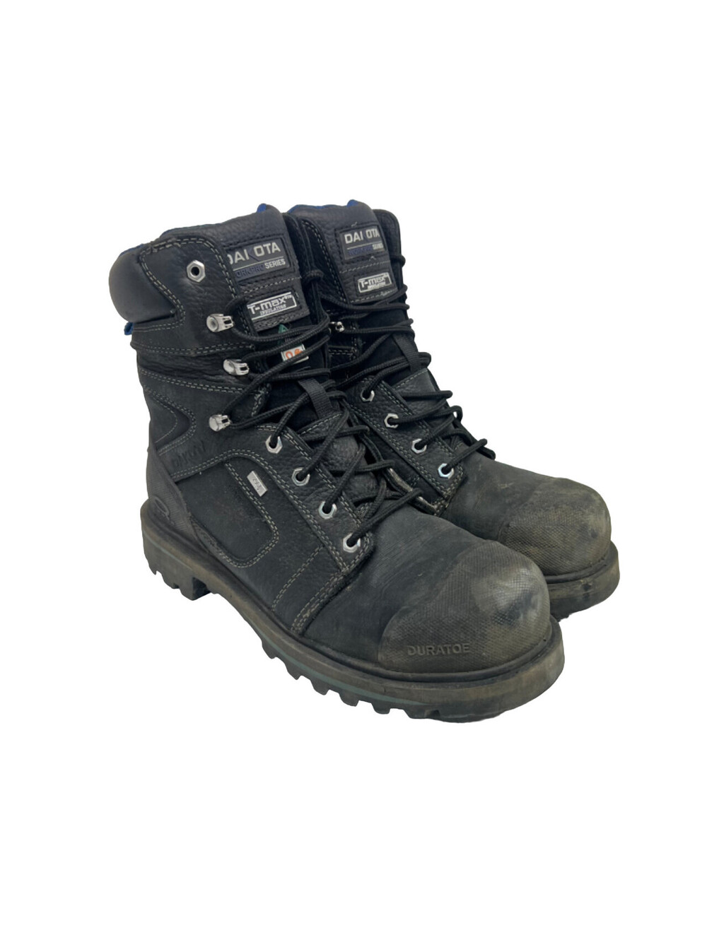 DAKOTA Men's 557 8" STCP HD3 Vibram Work Boots Black Size 11M